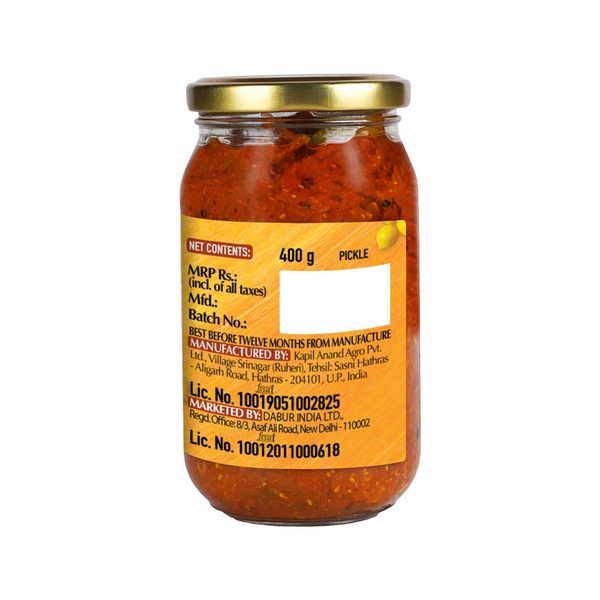 Dabur Hommade Lime Pickle 400g