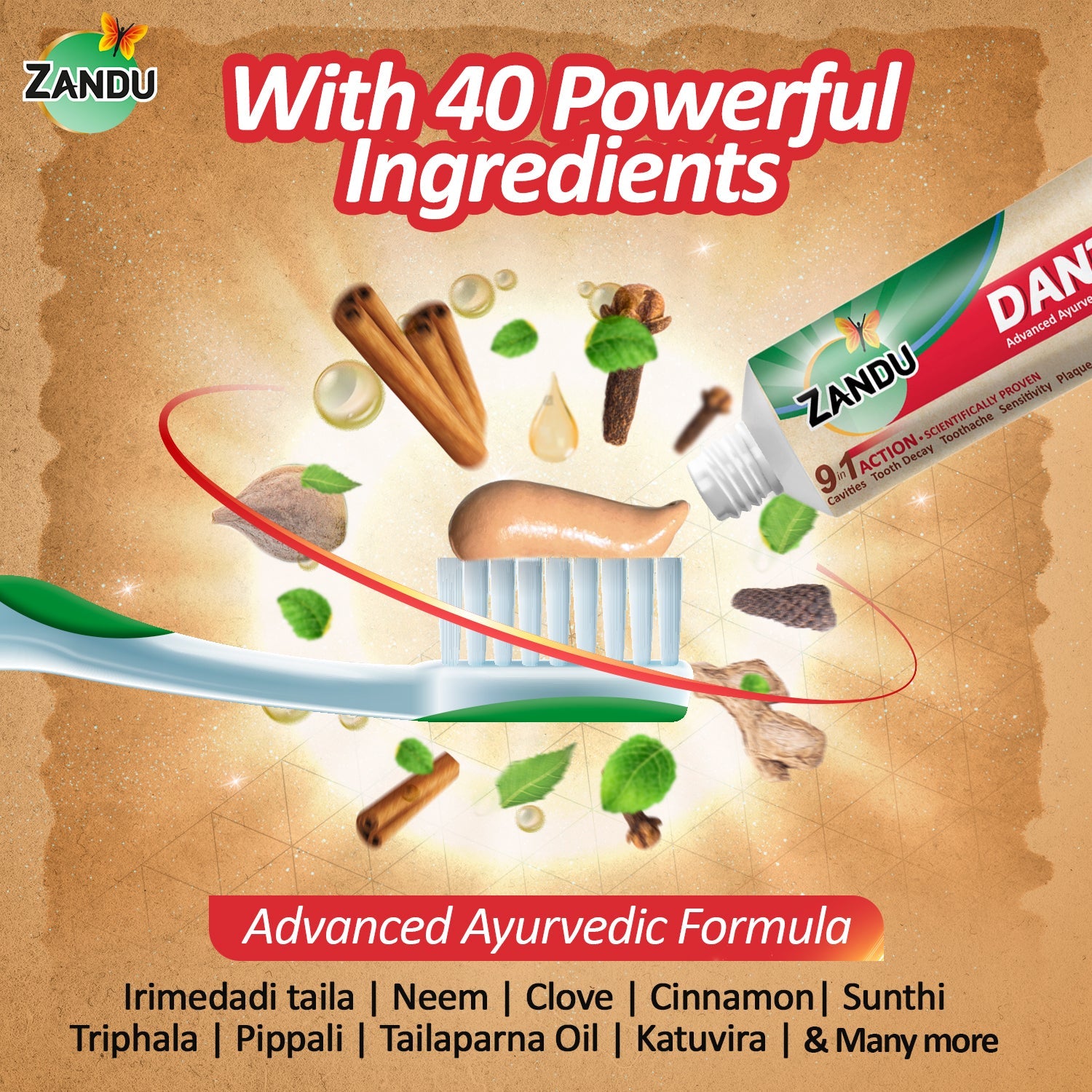 Zandu Dantveer Ayurvedic Toothpaste