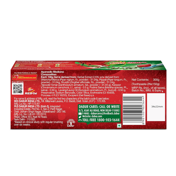 Dabur Red Gel (Pack of 2)
                    
                      - 150g x 2