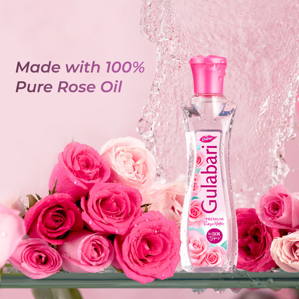 Dabur Gulabari Premium Rose Water 120ml (Pack Of 4)