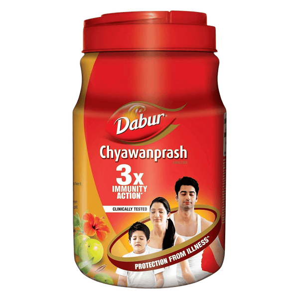 Dabur Chyawanprash | 3X Immunity Action | Builds Strength, Stamina & Overall Health 500g