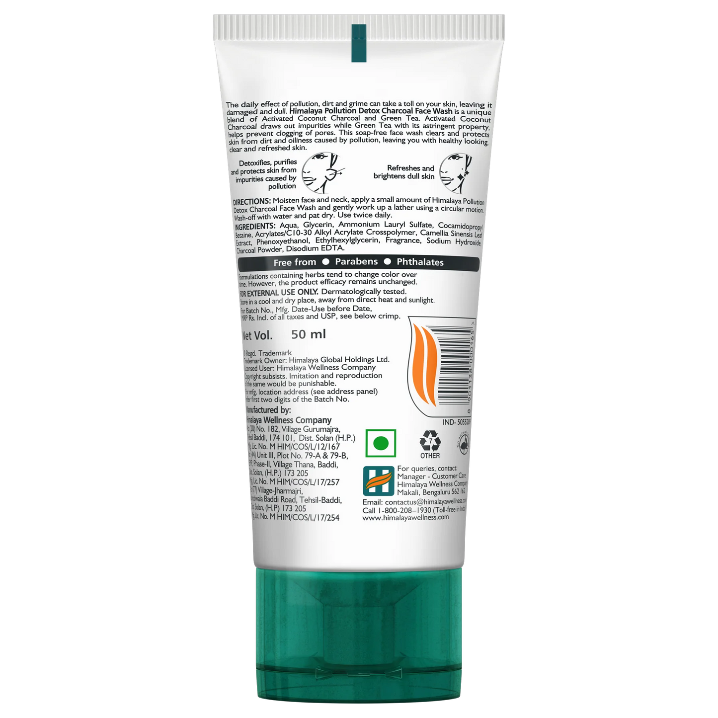 Himalaya Pollution Detox Charcoal Face Wash 50ml
