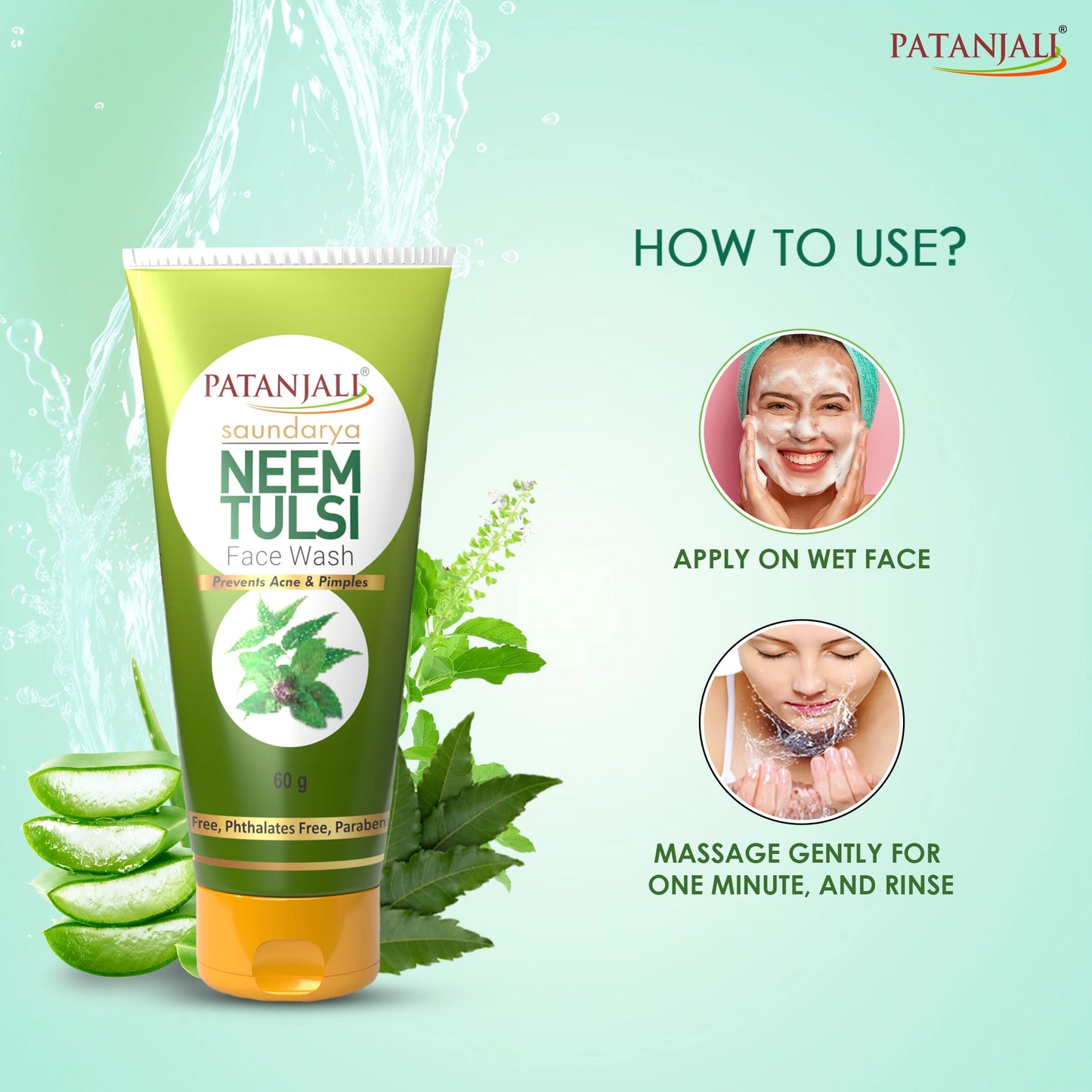 Patanjali Neem Tulsi Face Wash