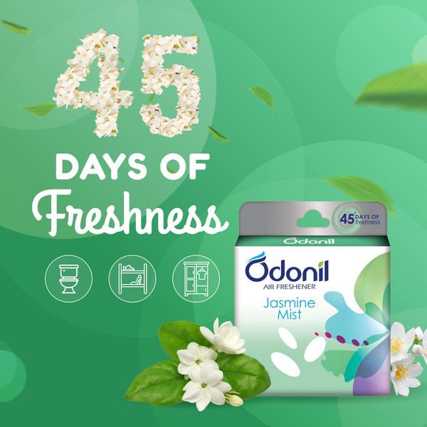 Odonil Air Freshener Blocks Jasmine Mist 72g (Pack Of 2)