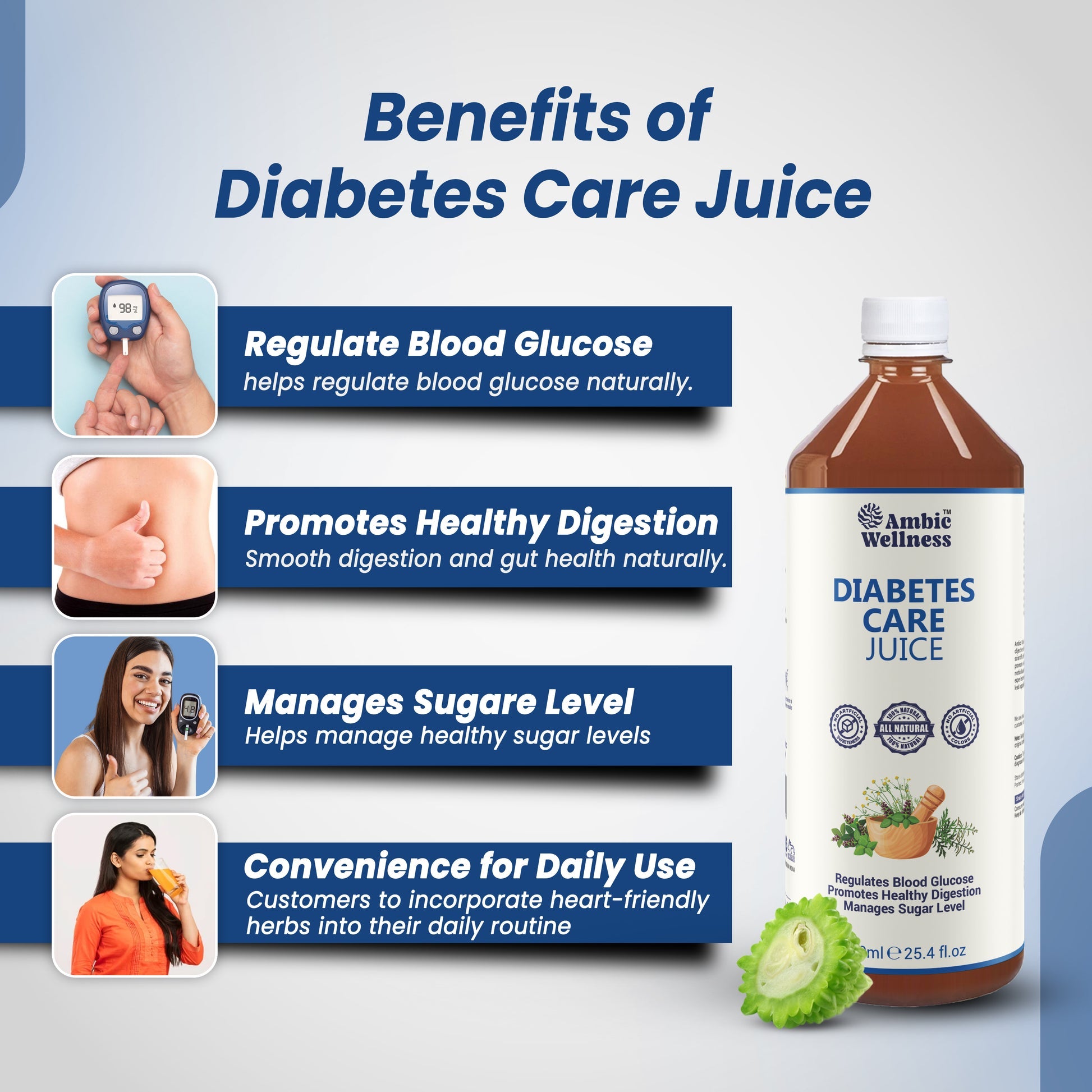 Diabetes Care Juice | Controls Blood Sugar Levels Naturally 750ml