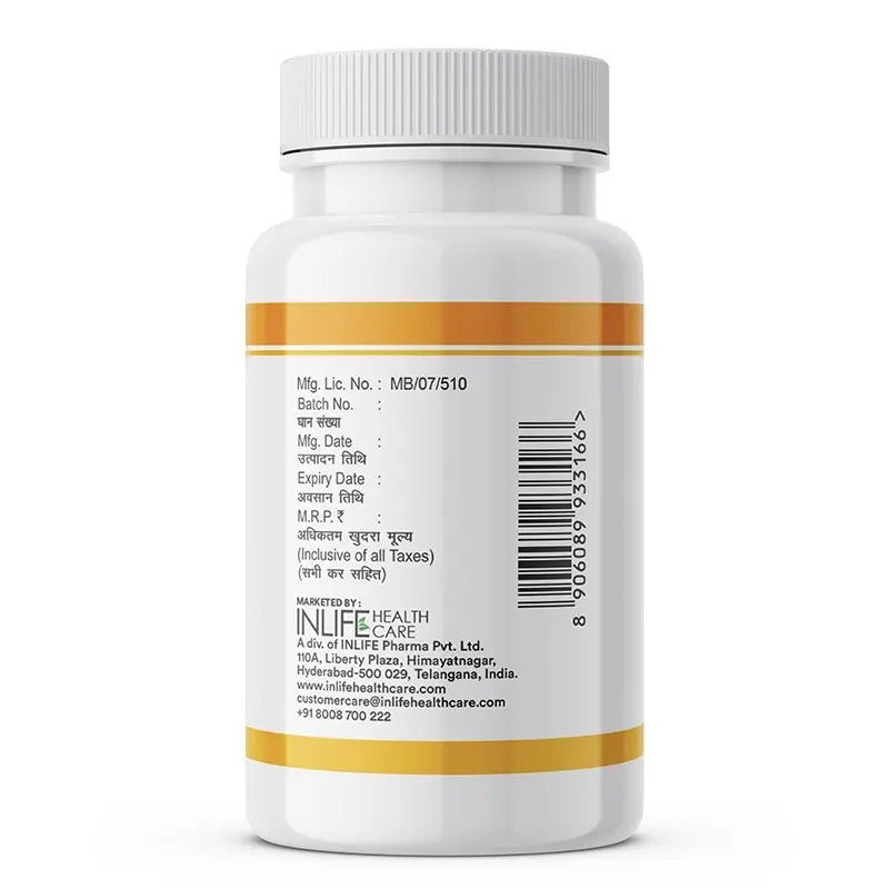 Inlife Vitamin D3 10000 IU Cholecalciferol Supplement | Chewable 60 Tablets