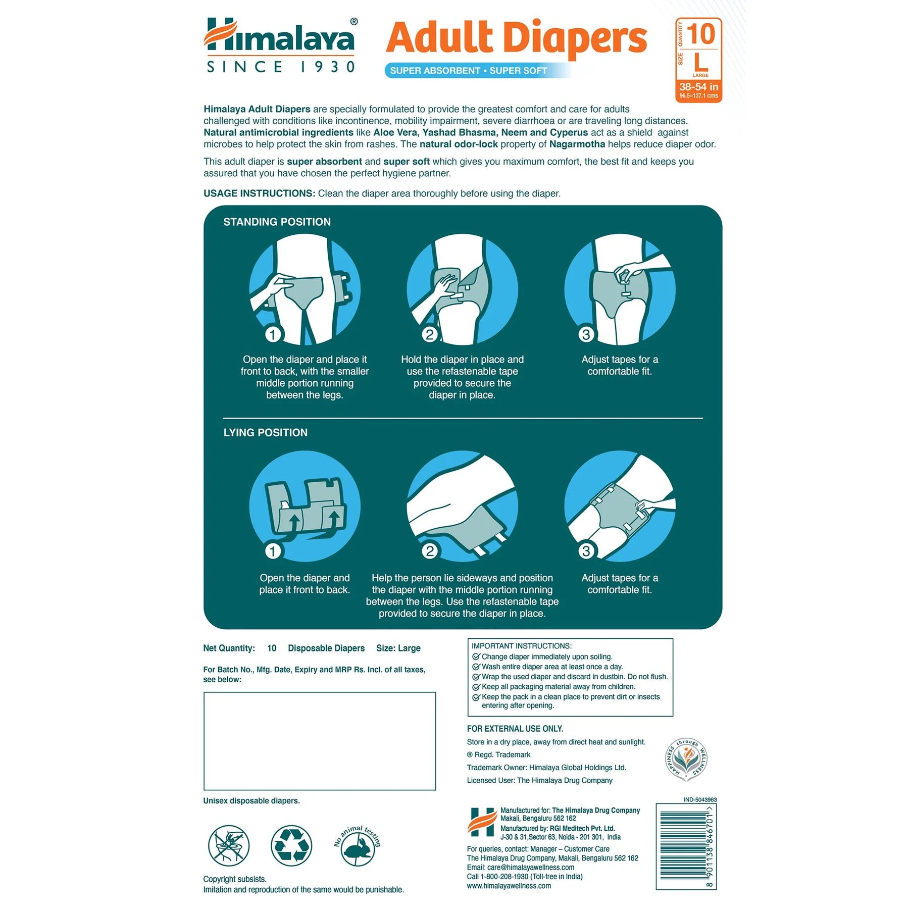 Himalaya Adult Diapers