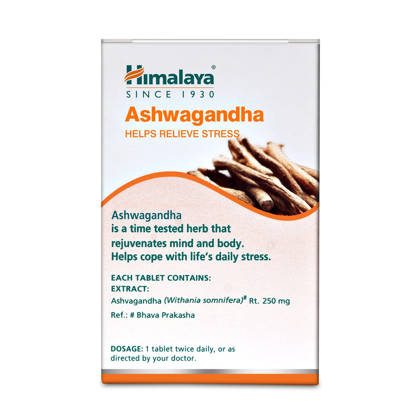 Himalaya Ashwagandha supplement packaging on a white background