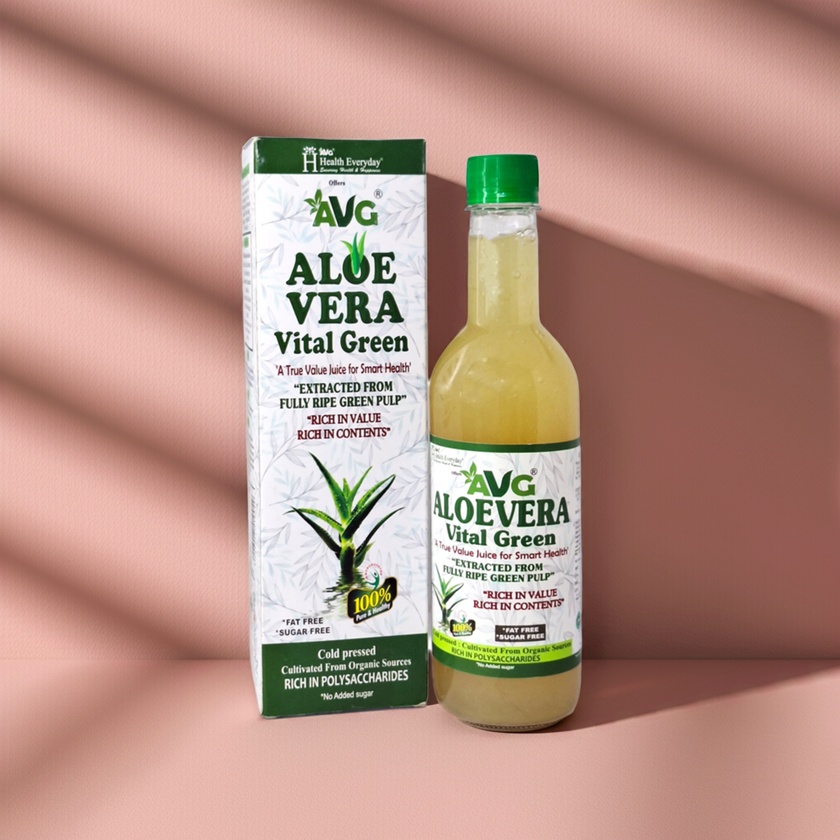 AVG Aloevera Vital Green 500ml – Cold-Pressed Aloe Vera Juice 