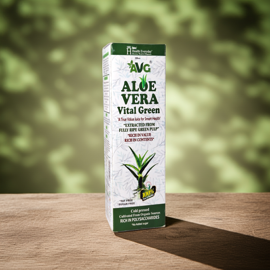 AVG Aloevera Vital Green 500ml – Cold-Pressed Aloe Vera Juice 