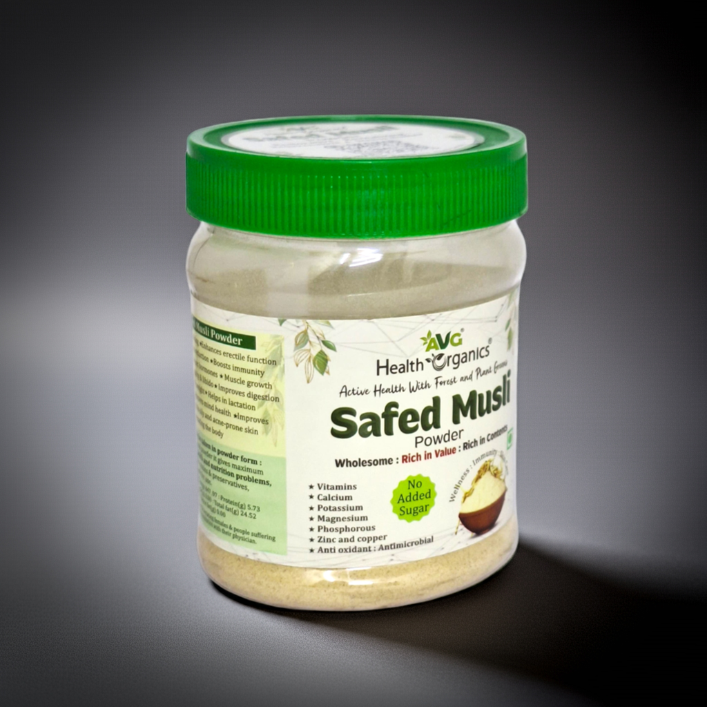 AVG Safed Musli Powder 100g – Pure Herbal Supplement