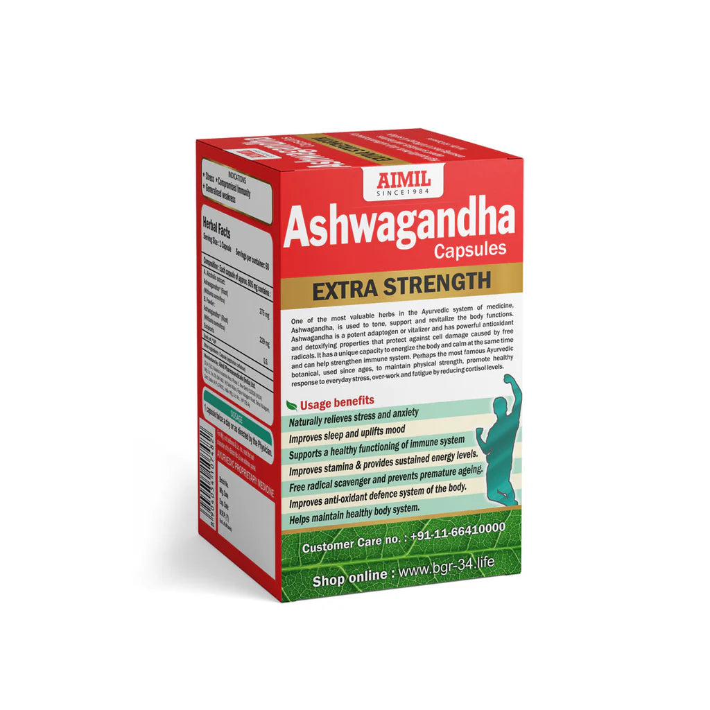 Aimil Ashwagandha 60 Capsules