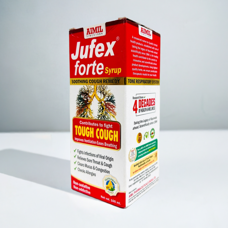 Aimil Jufex Forte Syrup 100ml – Herbal Blend with Natural Ingredients
