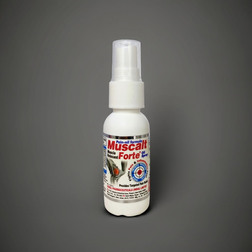 Aimil Muscalt Forte Oil Spray 60ml Herbal Body Oil for Muscle & Joint Comfort