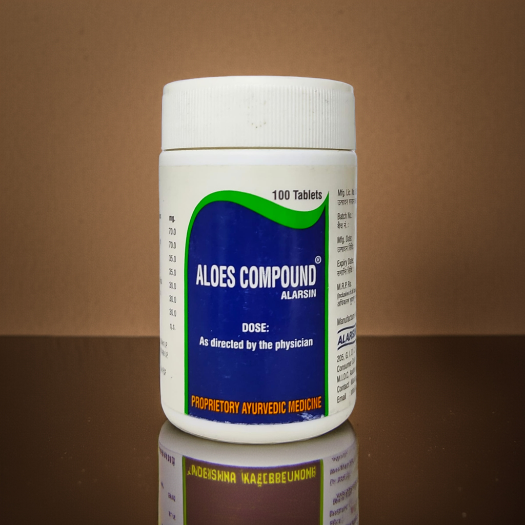 Aloes Compound 100 Tablet – Herbal Formula with Aloe Indica and Ayurvedic Ingredients 