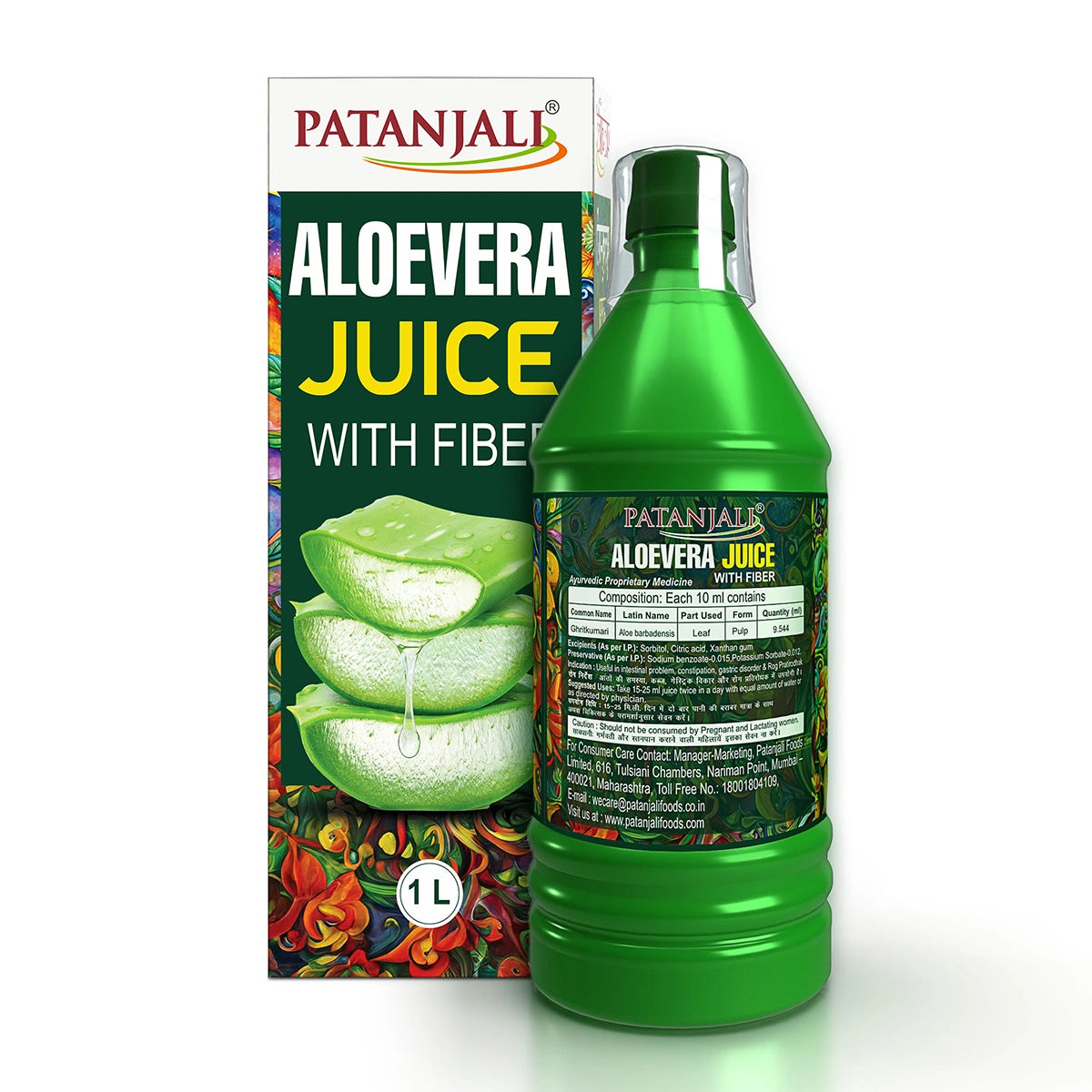 Patanjali Aloevera Juice with Fiber 1L