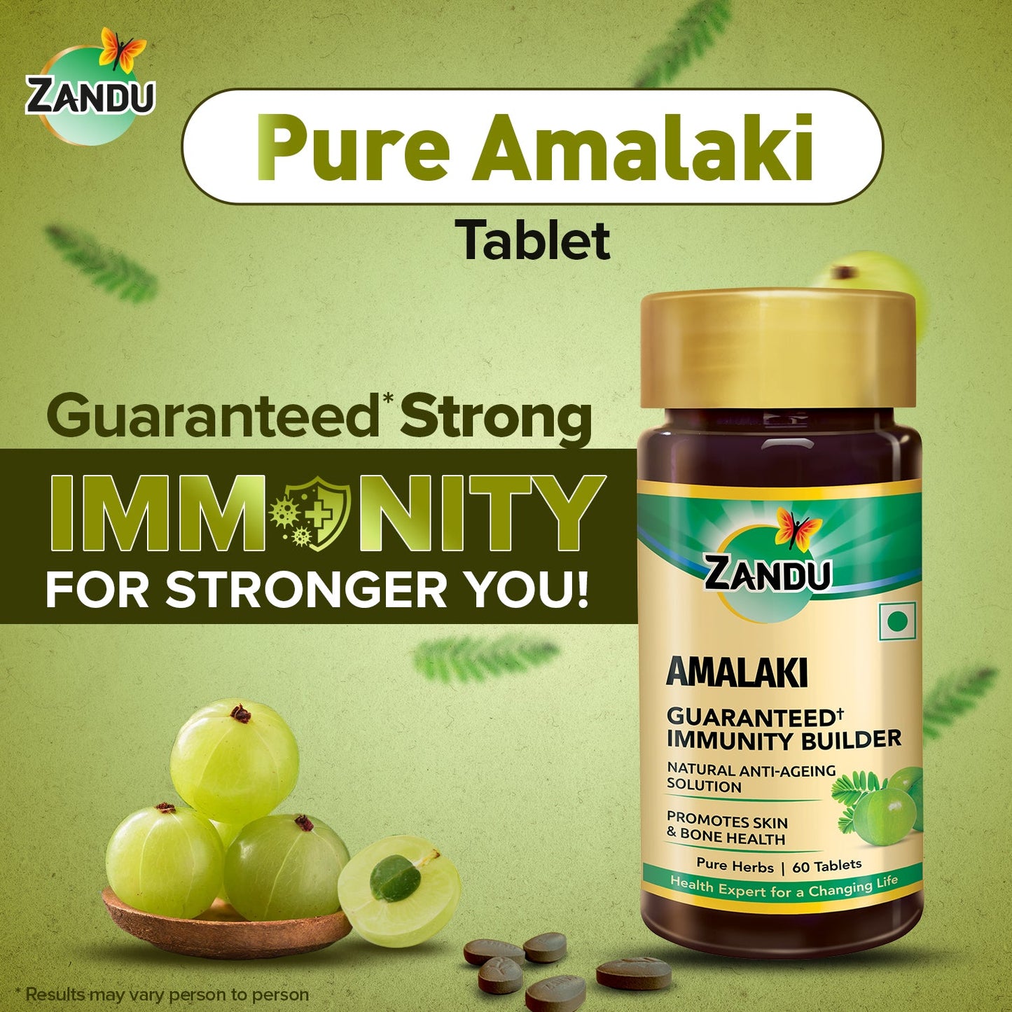Zandu Pure Amla (Amalaki) 60 Tablets