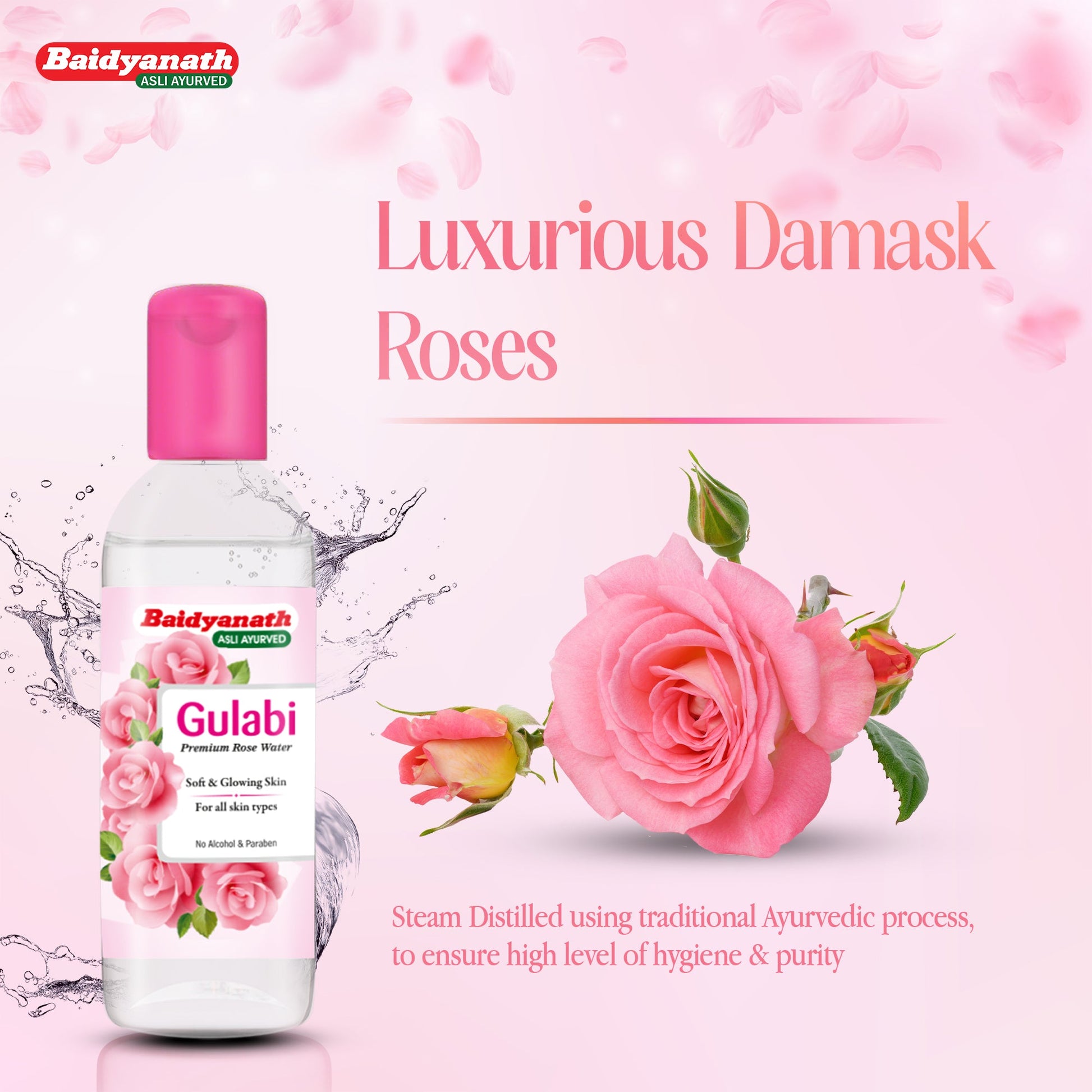 Baidyanath Gulabi Rose Water 200ml