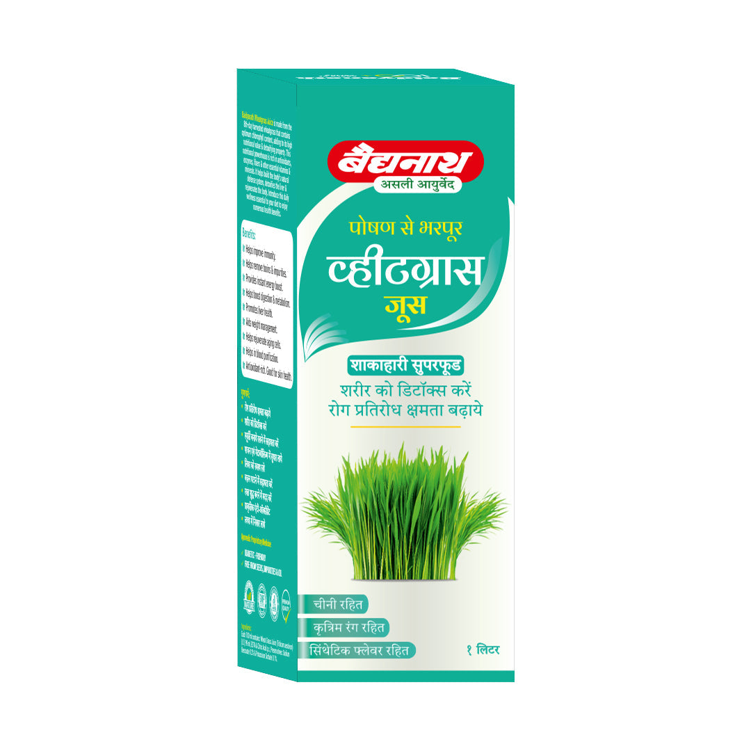 Baidyanath Wheatgrass Juice â€“ Natural Immunity Booster for Daily Energy and Overall Wellness 1 Ltr