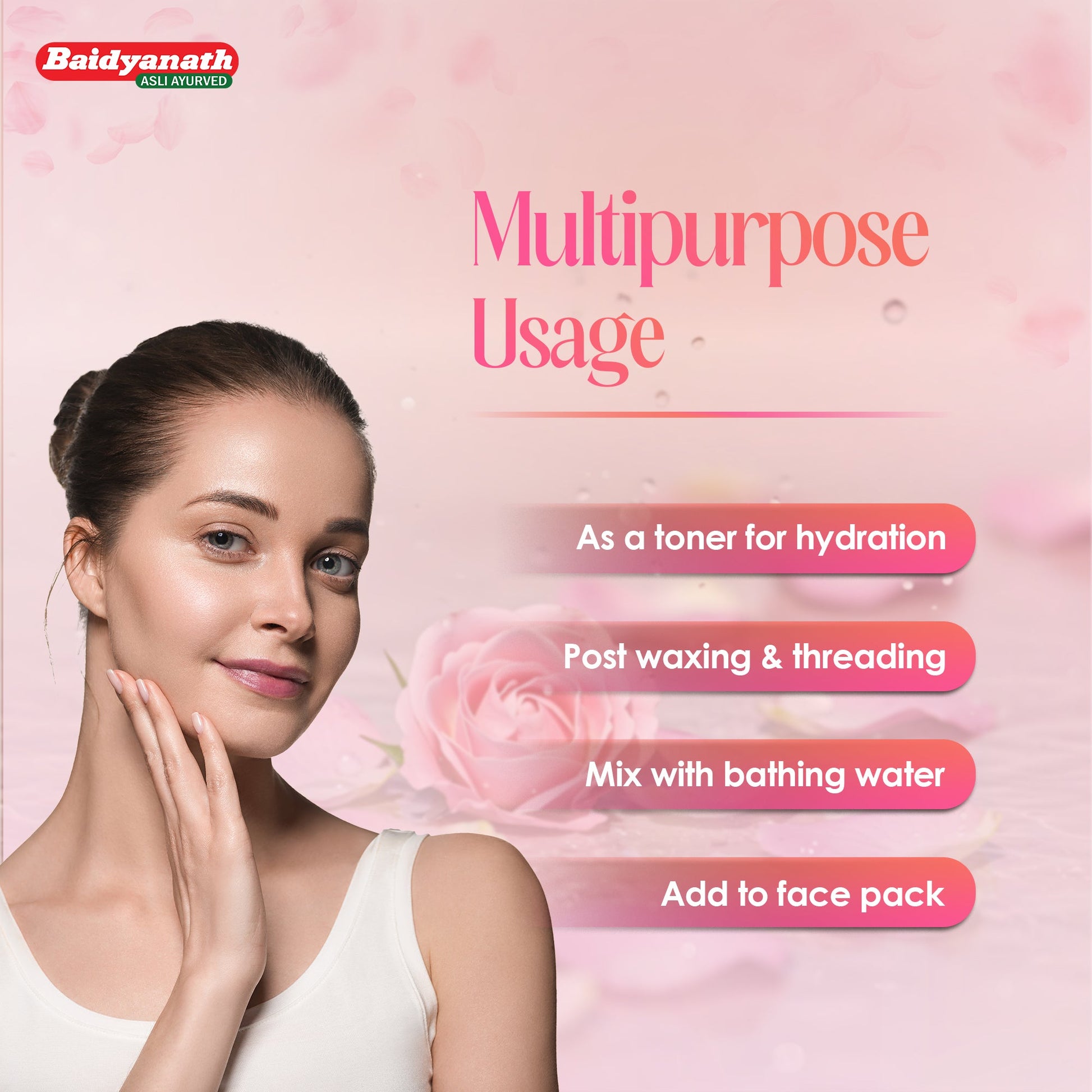 Baidyanath Gulabi Rose Water 200ml