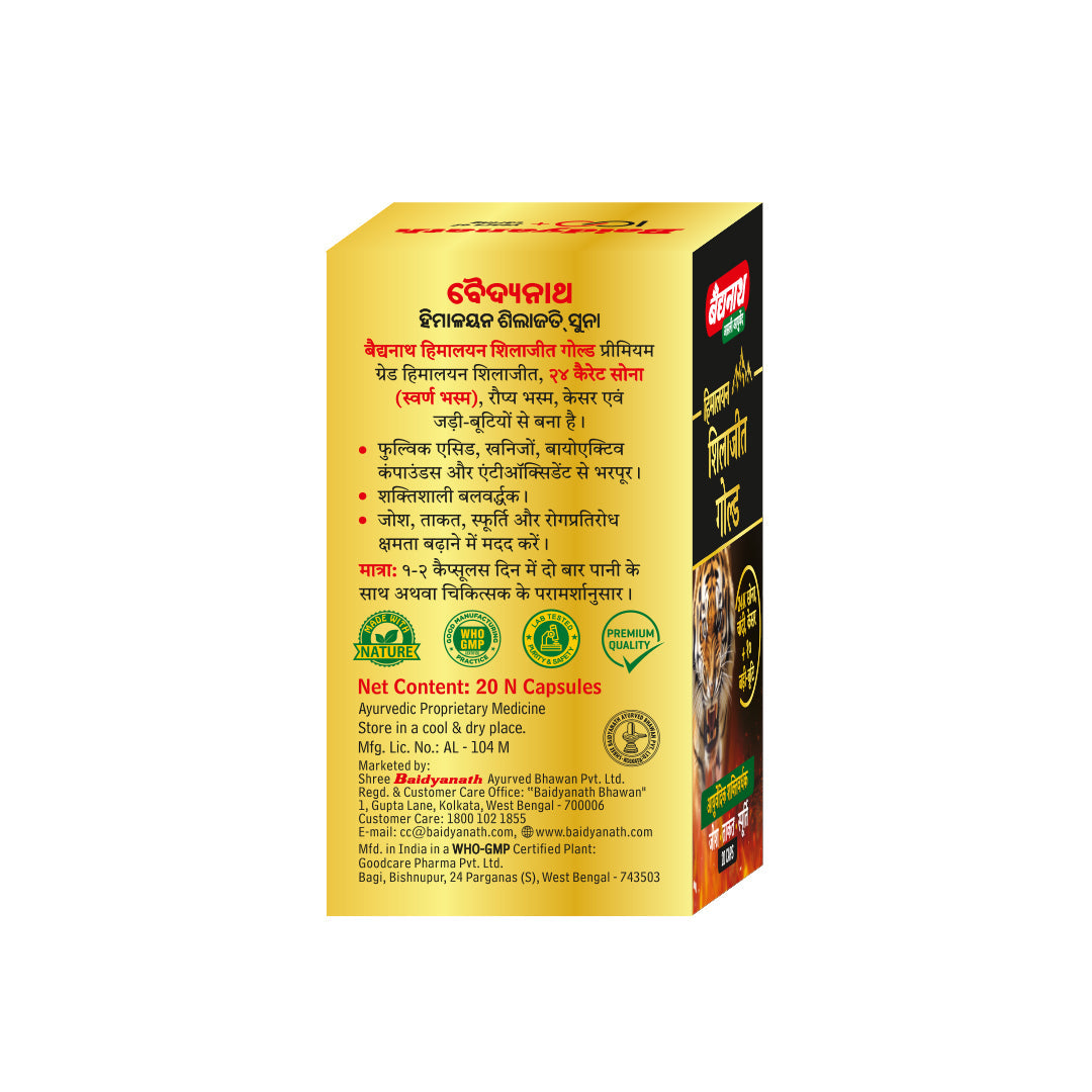 Baidyanath Himalayan Shilajit Gold 20 Capsules