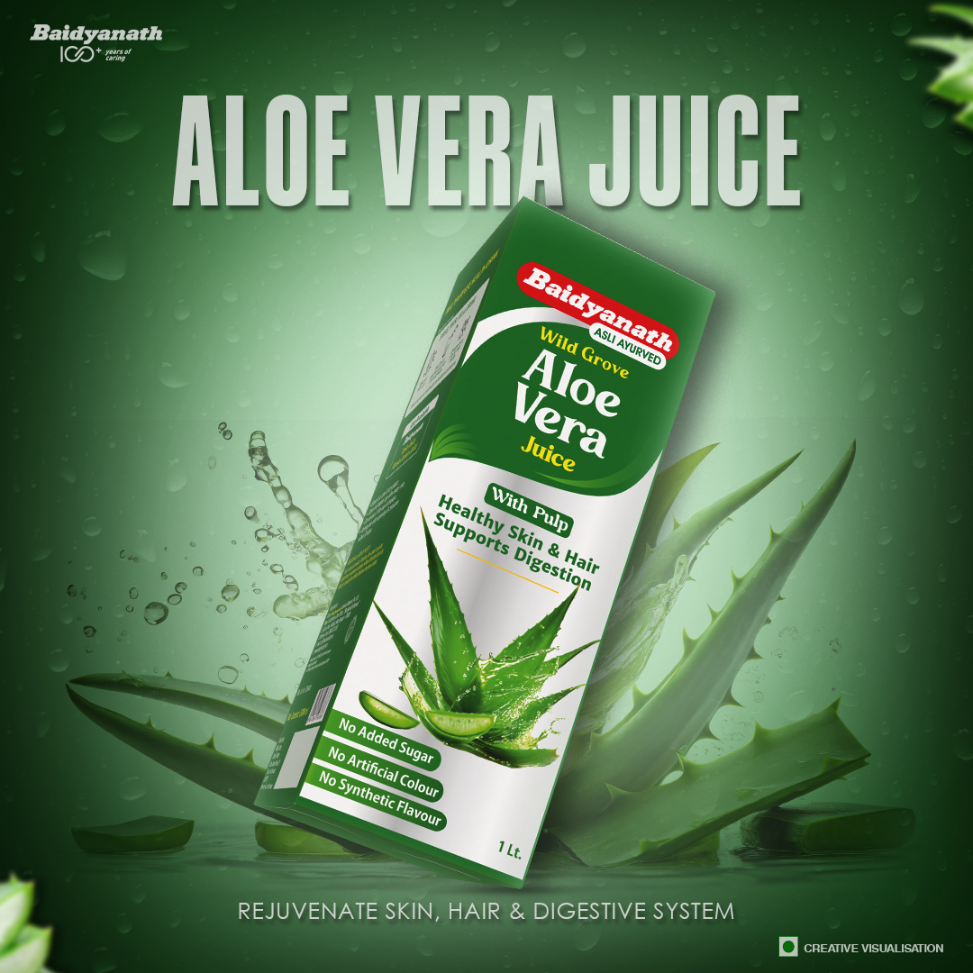 Baidyanath Aloevera Juice For Healthy and Glowing Skin & Hair