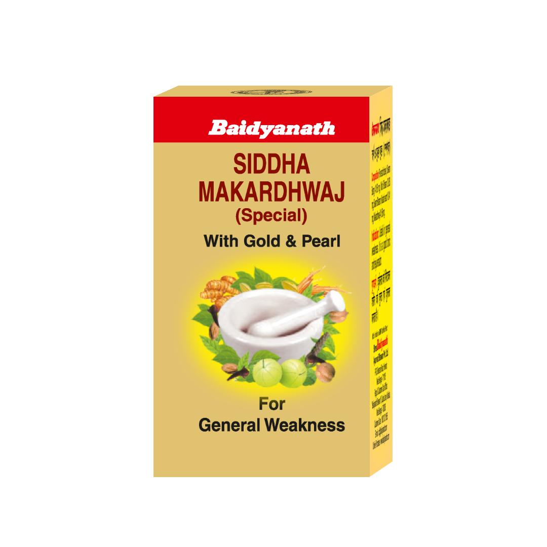 Baidyanath Siddha Makardhwaj Special With Gold Pearl 10 Tablets