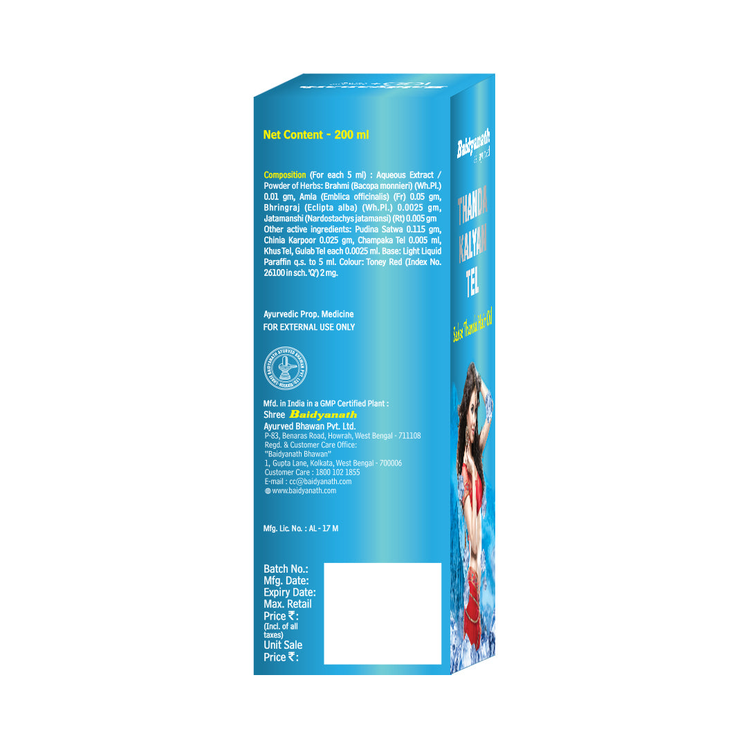 Baidyanath Thanda Kalyan Tel (Oil) 200ml
