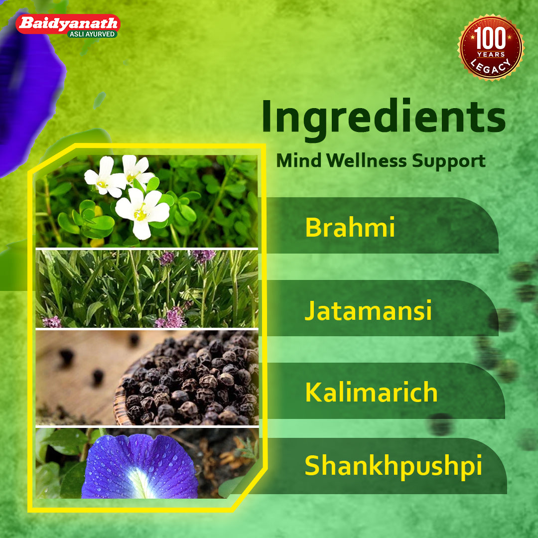 Baidyanath Brahmi Bati (Buddhivardhak) 30 Tablets