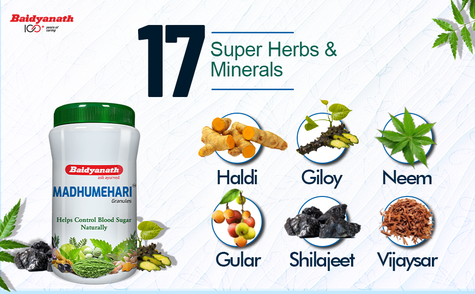 Madhumehari Granules - Helps Control Blood Sugar Levels Naturally