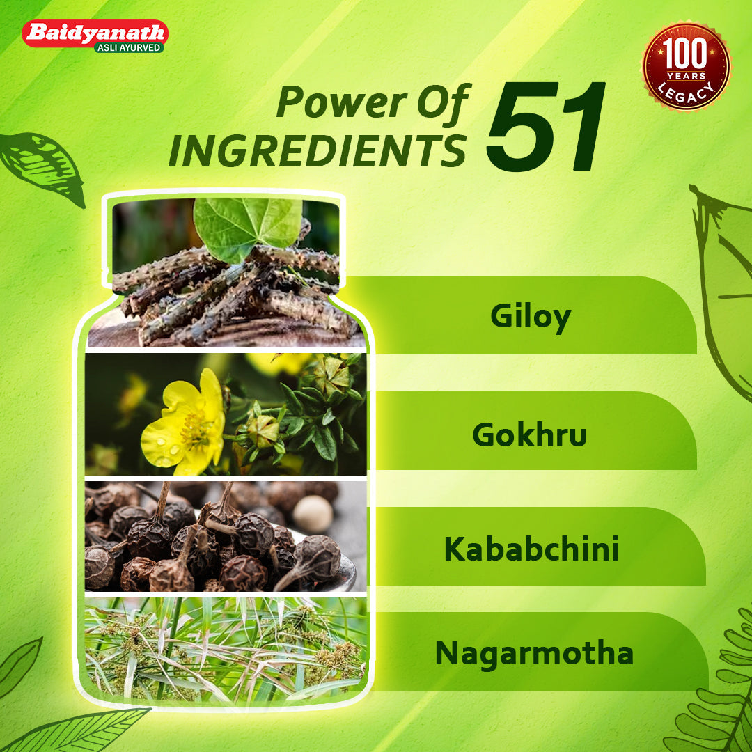 Baidyanath Chandraprabha Bati 100 Tablets