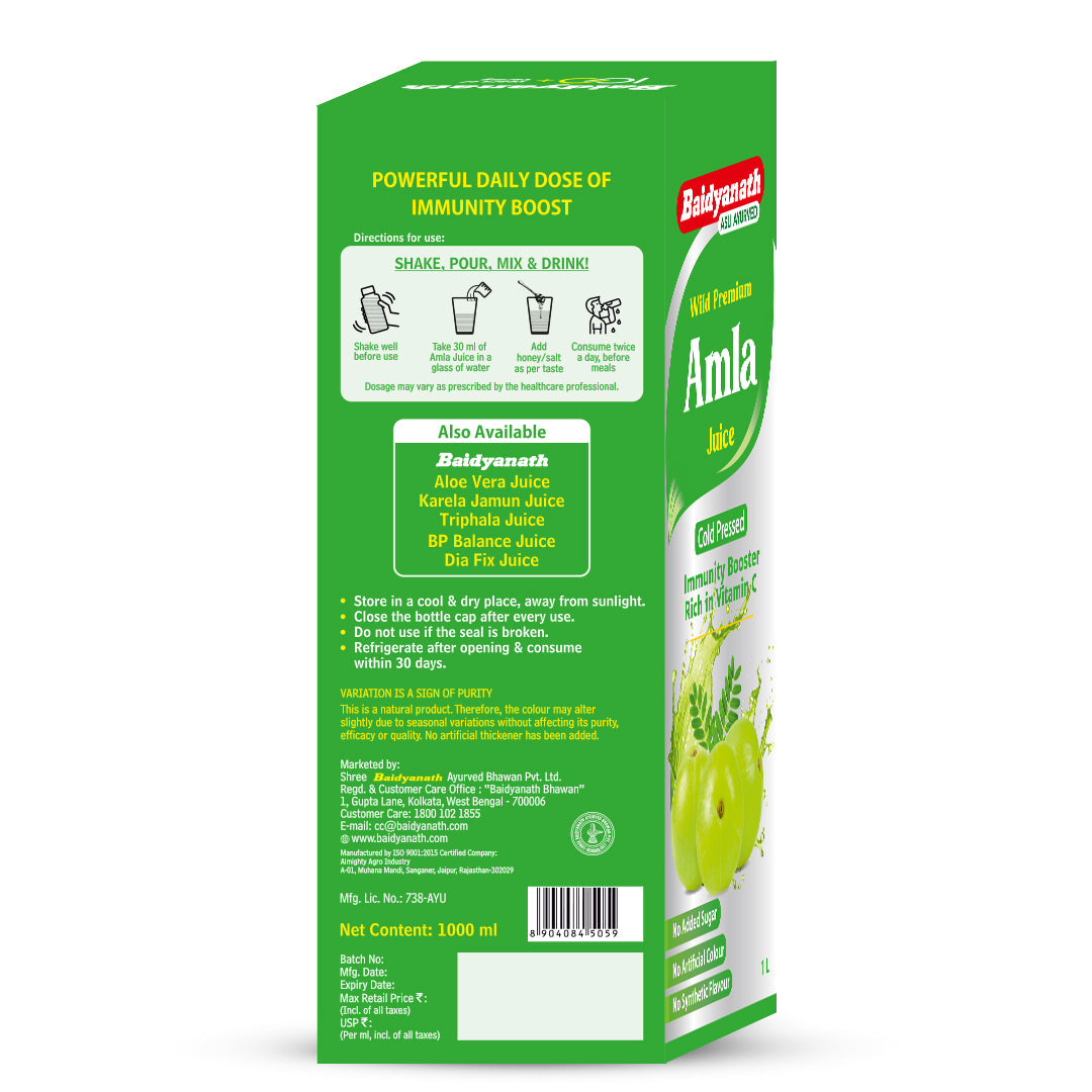 Baidyanath Wild Premium Amla Juice 1L