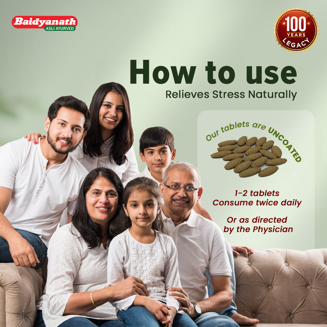 Baidyanath Ashwagandha 60 Tablet For Everyday Stress and Fatigue