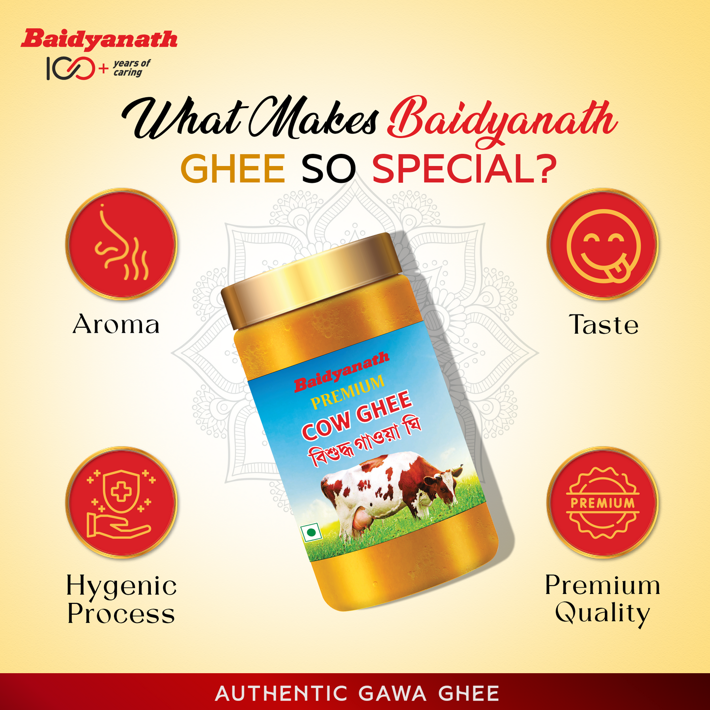 Premium Bengali Cow Ghee - 500ml