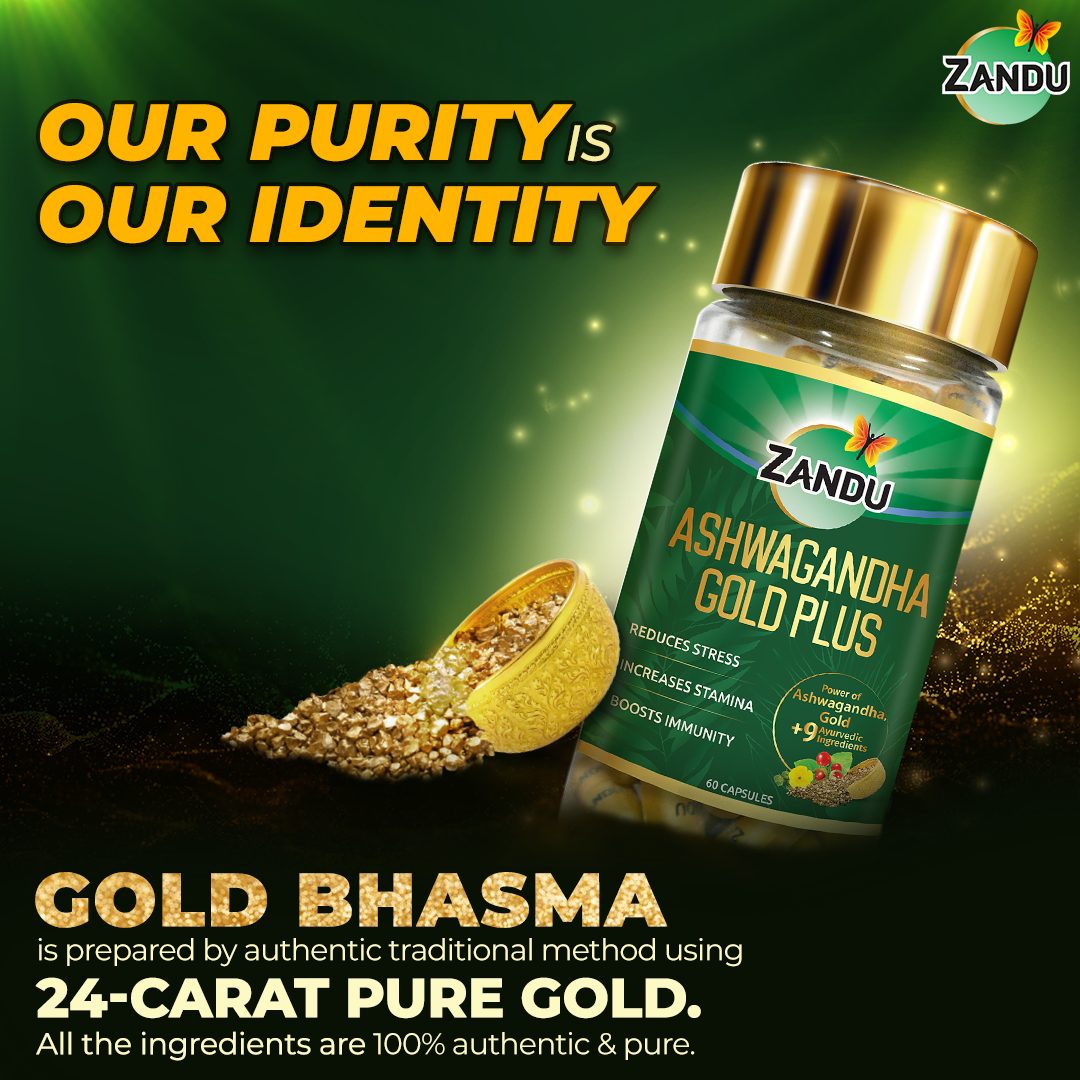 Zandu Ashwagandha Gold Plus 60 Capsules