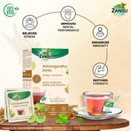Zandu Ashwagandha Amla Tea 25 Teabags x2U