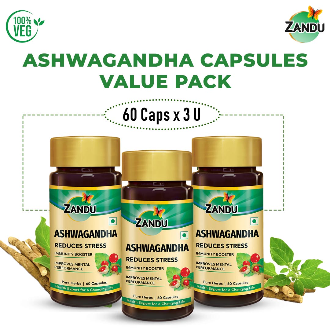 Zandu Pure Ashwagandha Capsules