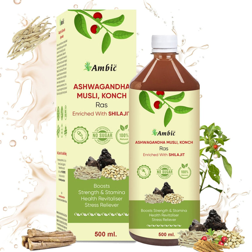 Ashwagandha Musli Konch Ras Enrich With Shilajit 500ml