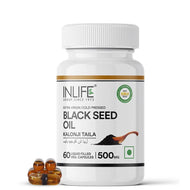 Inlife Black Seed Oil Supplement | Kalonji Oil Capsules | 500mg | 60 Veg. Capsules