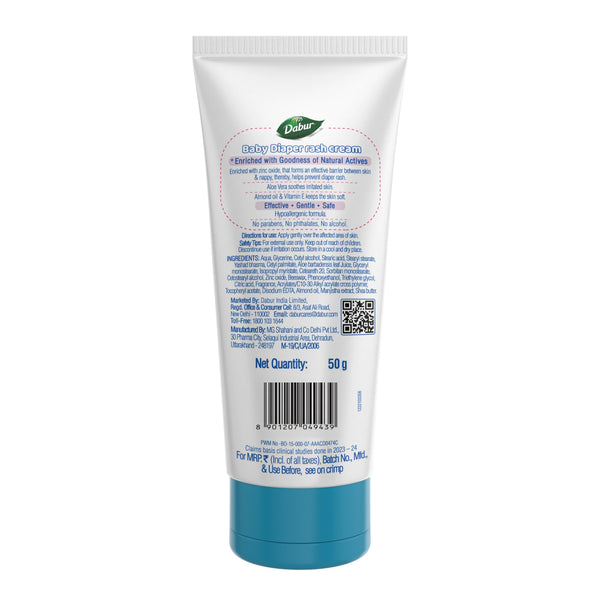 Dabur Baby Diaper Rash Cream 50g (Pack Of 2)