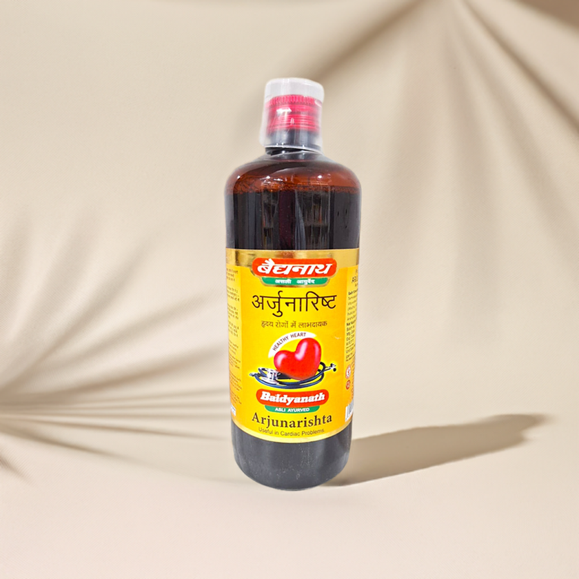 Baidyanath Arjunarishta is an Ayurvedic herbal tonic made with Arjun bark and traditional botanicals to support vitality, balance, and overall wellness.
