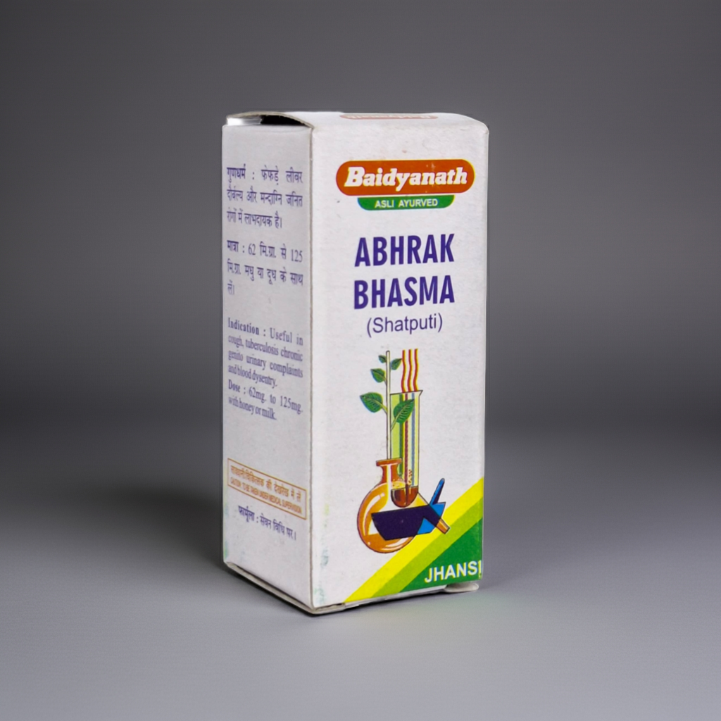 Baidyanath (Jhansi) Abhrak Bhasma (Shatputi) 2.5g Ayurvedic Supplement