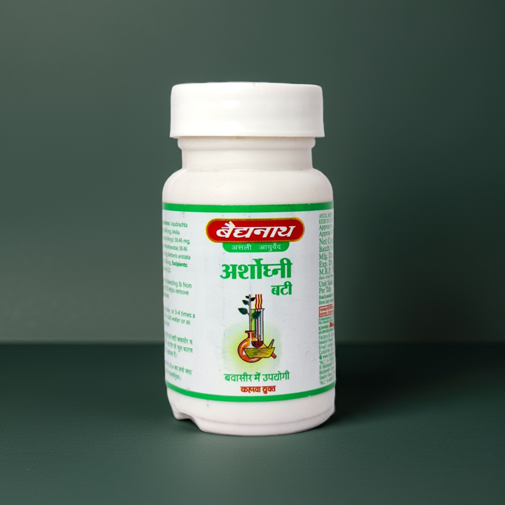 Baidyanath (Jhansi) Arshoghni Bati 40 Tablets Ayurvedic Herbal Tablets