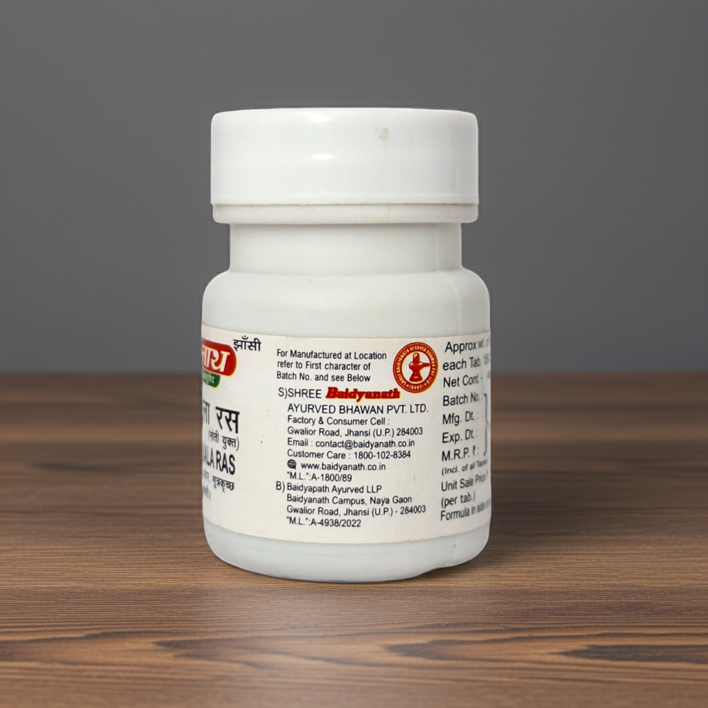 Baidyanath (Jhansi) Chandrakala Ras 40 Tablet Ayurvedic Support