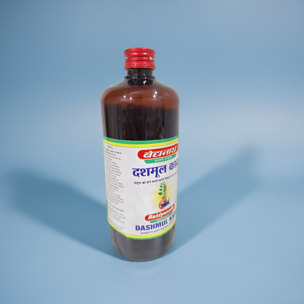 Herbal tonic made with Dashmul ingredients. Traditionally used in Ayurvedic routines. Suitable for daily use as per guidance.2