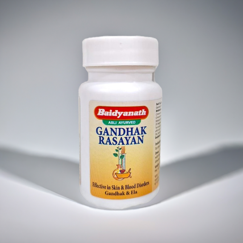 Baidyanath (Jhansi) Gandhak Rasayan 40 Tablet (Pack Of 2) – Ayurvedic Herbal Supplement