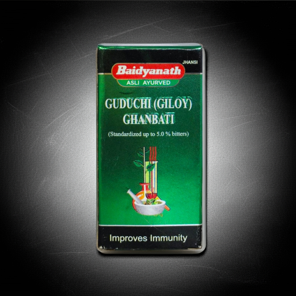 Baidyanath Jhansi Guduchi (Giloy) Ghanvati 60 Tablets Traditional Ayurvedic
