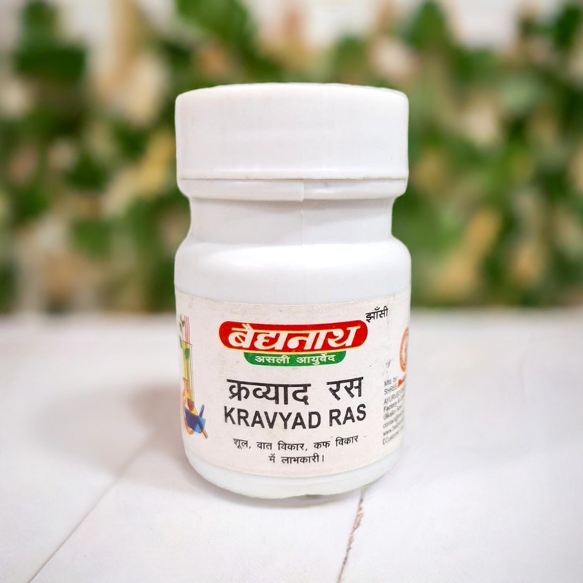 Baidyanath (Jhansi) Kravyad Ras 20 Tablet (Pack Of 2) – Traditional Ayurvedic Herbomineral Blend