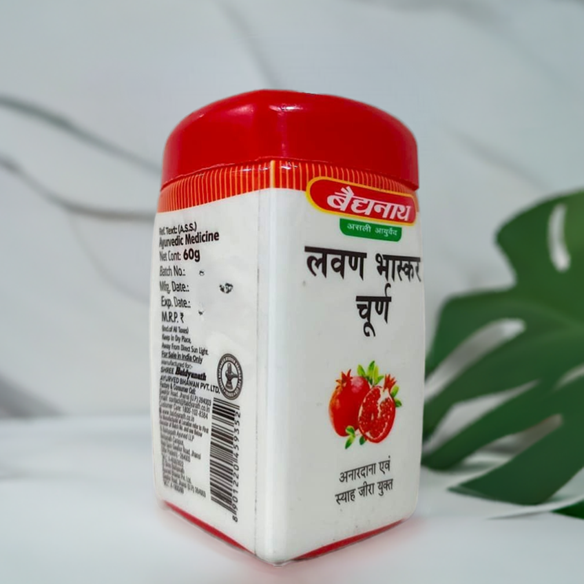 Baidyanath Jhansi Lavan Bhaskar Churna 60gm (Pack Of 2)