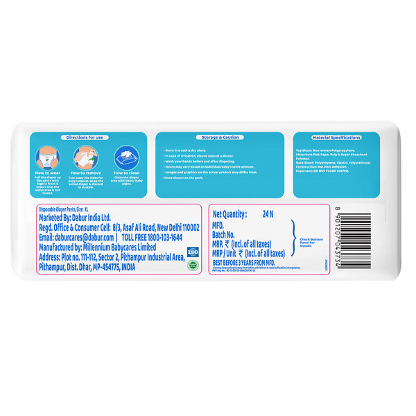 Dabur Baby Super Pants Extra Large 24 Pieces